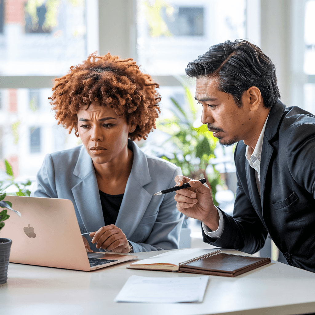 An AI strategist reviewing a team's workflows one-on-one